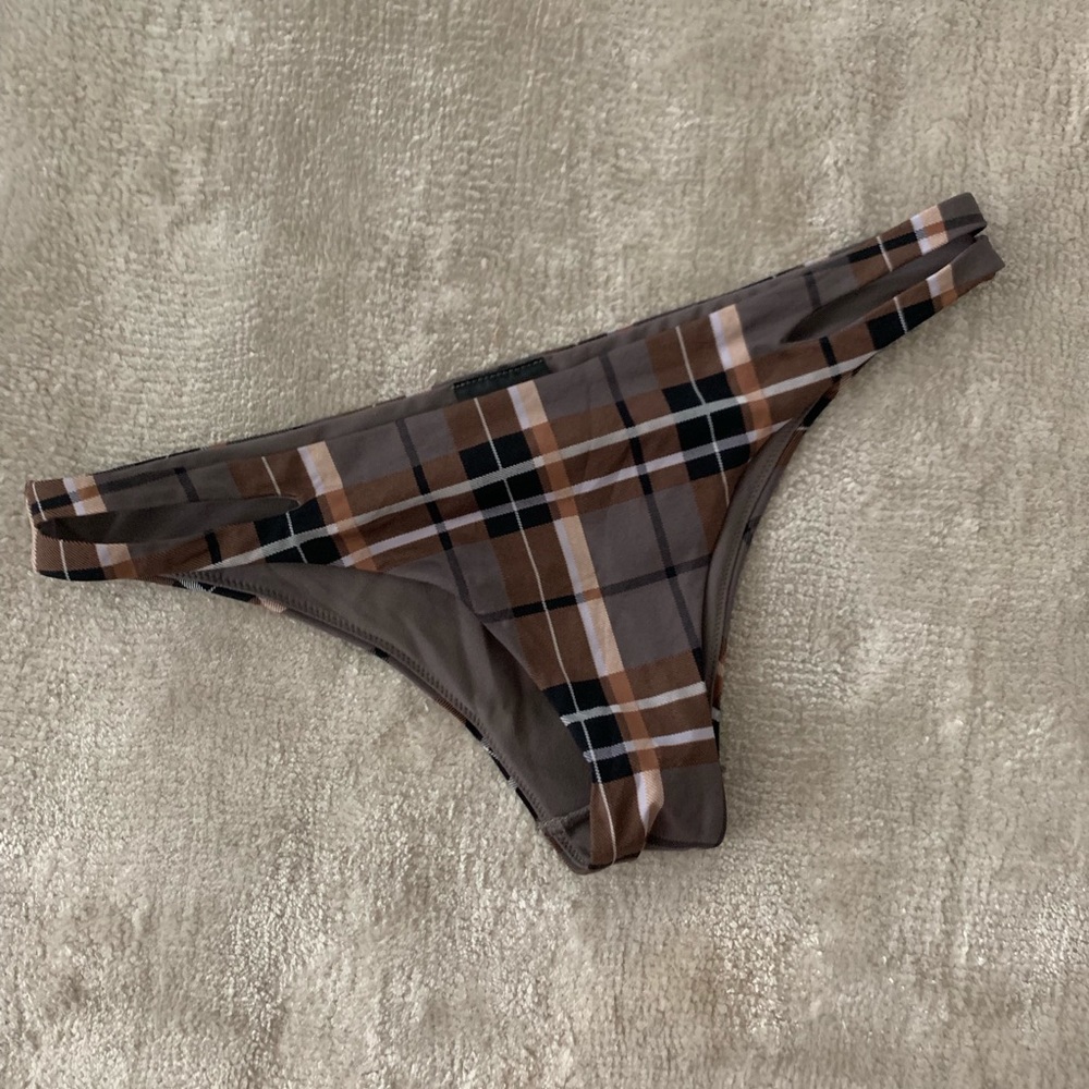 H&M bikini bottom plaid
